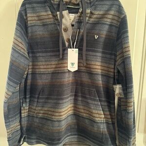 VISSLA Multicolor Striped Pullover Hoodie